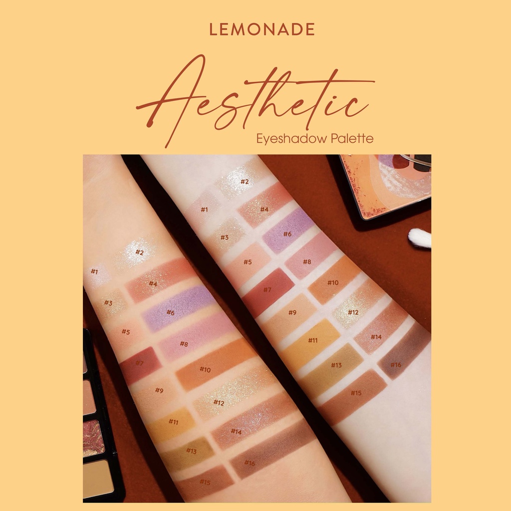 Bảng phấn mắt Lemonade Aesthetic Eyeshadow Palette 16 ô 20.8g