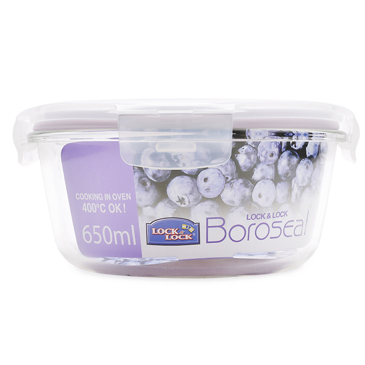 Hộp Thủy Tinh Lock & Lock 650ml Chịu Nhiệt