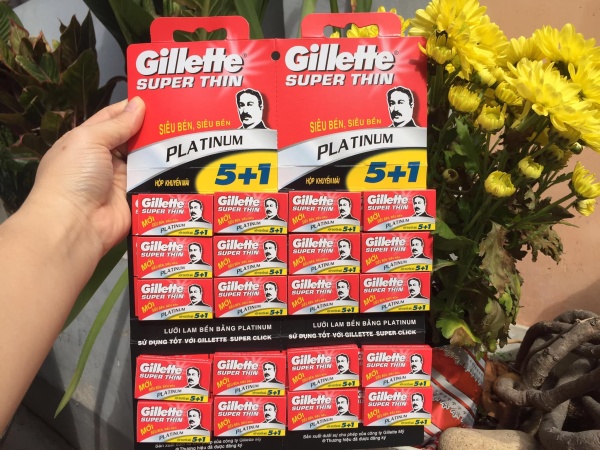 5 hộp dao lam Gillette 5 tặng 1, tổng cộng 30 lưỡi giá rẻ