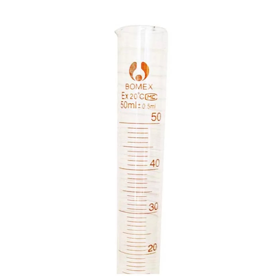 Ống đong thủy tinh 50ml đo thể tích