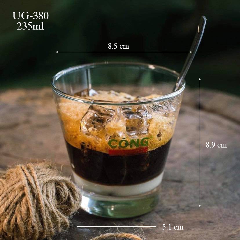 Ly thủy tinh loe ug-380 ug-391 ug-399 | 235ml - 345ml - 428ml union nhập khẩu thái lan
