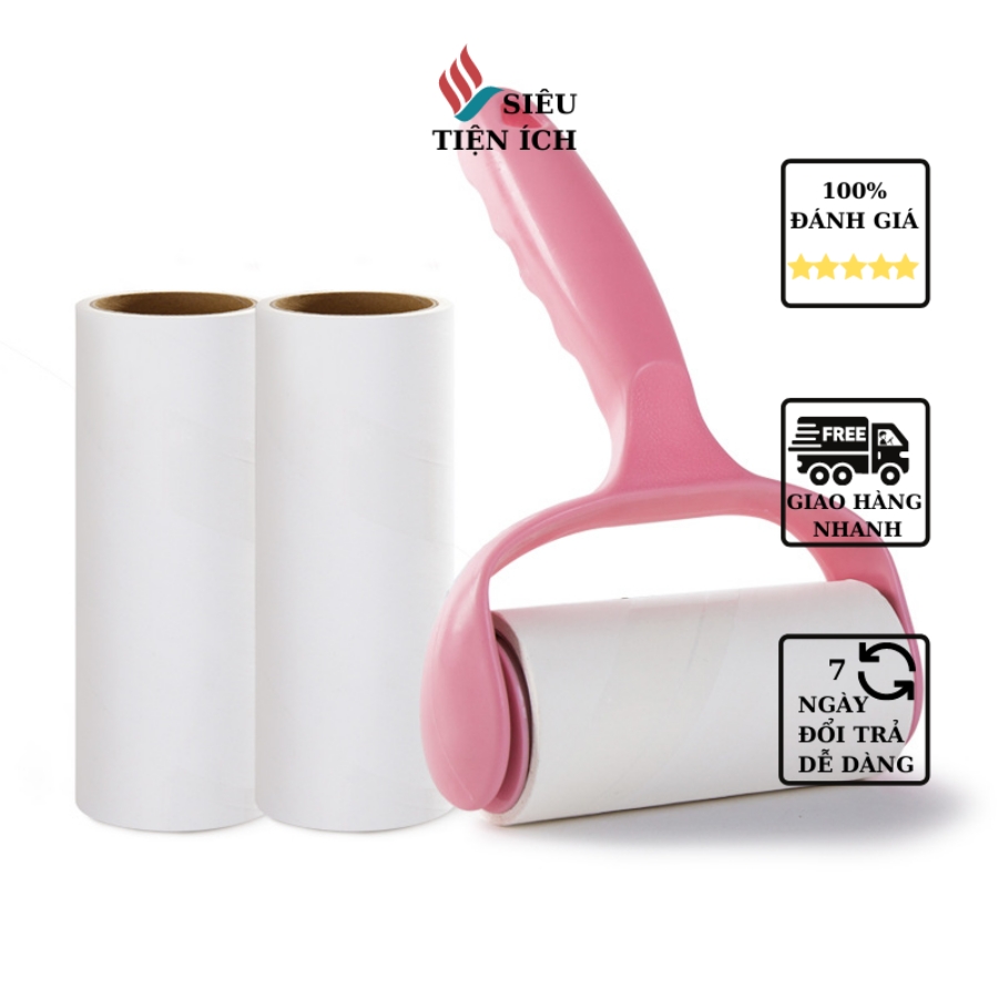 Cây lăn bụi quần áo, lăn lông mèo ghế salon 60 lớp