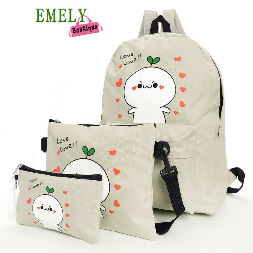 COMBO BALO ĐI HỌC 3 MÓN LOVE LOVE DỄ THƯƠNG