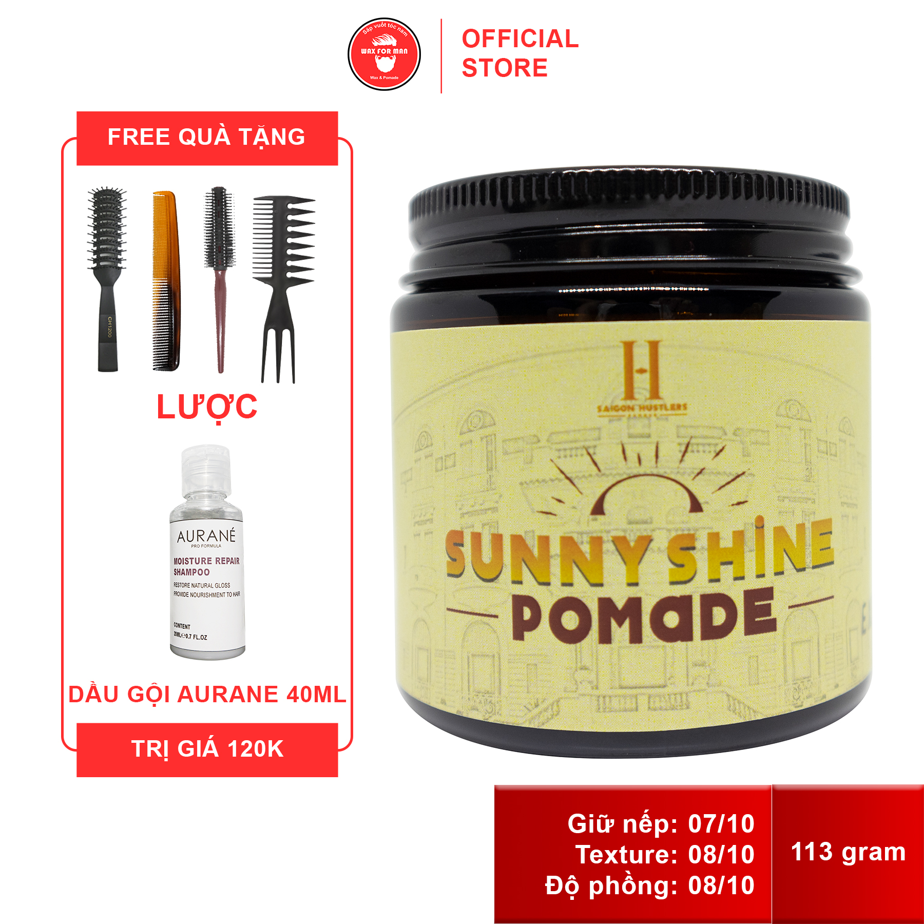 Sáp vuốt tóc Sunny Shine Pomade