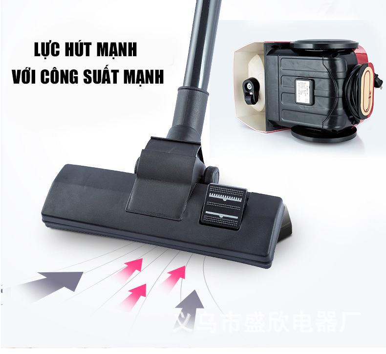 Máy hút bụi gia đình công suất 1000W, máy hút bụi cầm tay đa năng với nhiều đầu hút tiện lợi và phạm vi làm việc rộng, bảo hành 2 năm, lỗi đổi mới trong 7 ngày đầu nhận hàng