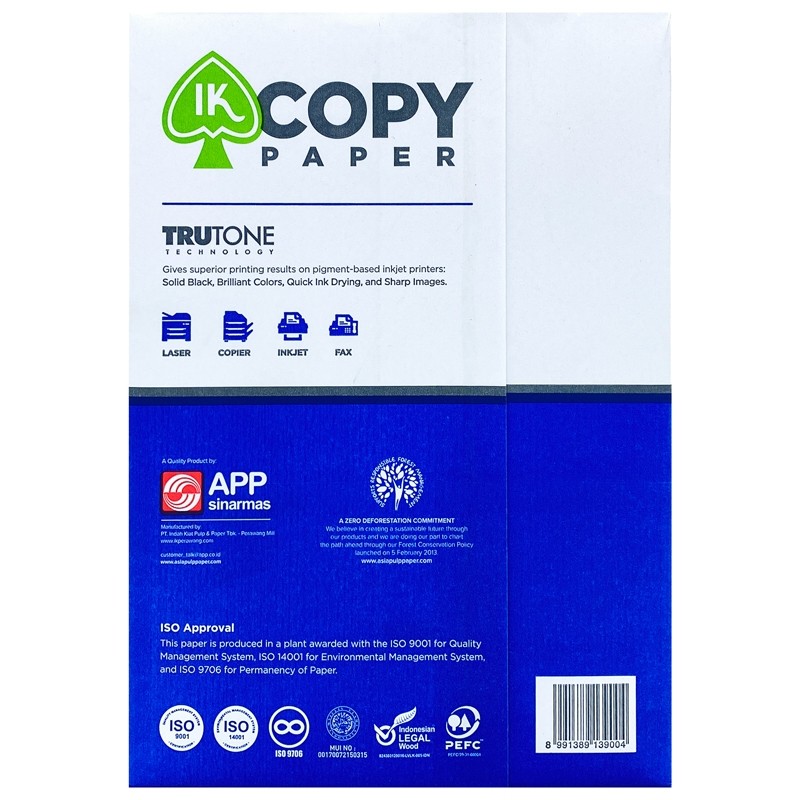Giấy ik copy khổ a4 định lượng 70gsm