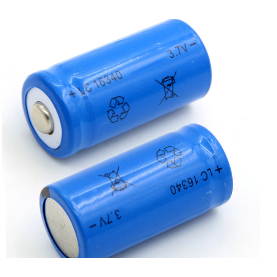 Pin sạc 16340 cr123a 3.7v 1300 mah - pin chạy quạt, đèn, đồ chơi, máy cạo râu