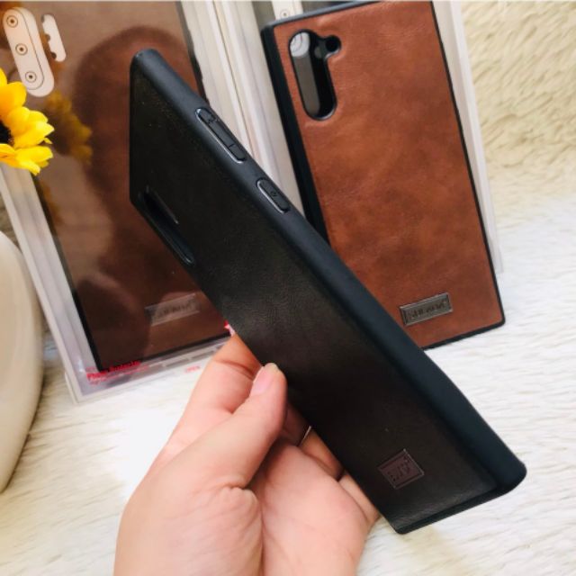 [Nhập RS0822 giảm 30k cho đơn 99k]ỐP LƯNG DA SULADA CHO GALAXY NOTE 10 PLUS/ NOTE 10+ VIỀN DẺO SIÊU SANG