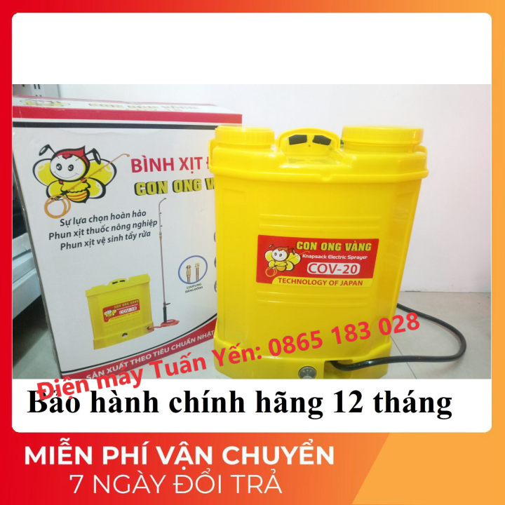 [HCM]Bình xịt điện COV 20 ( Con Ong Vàng 20 lít đeo lưng)
