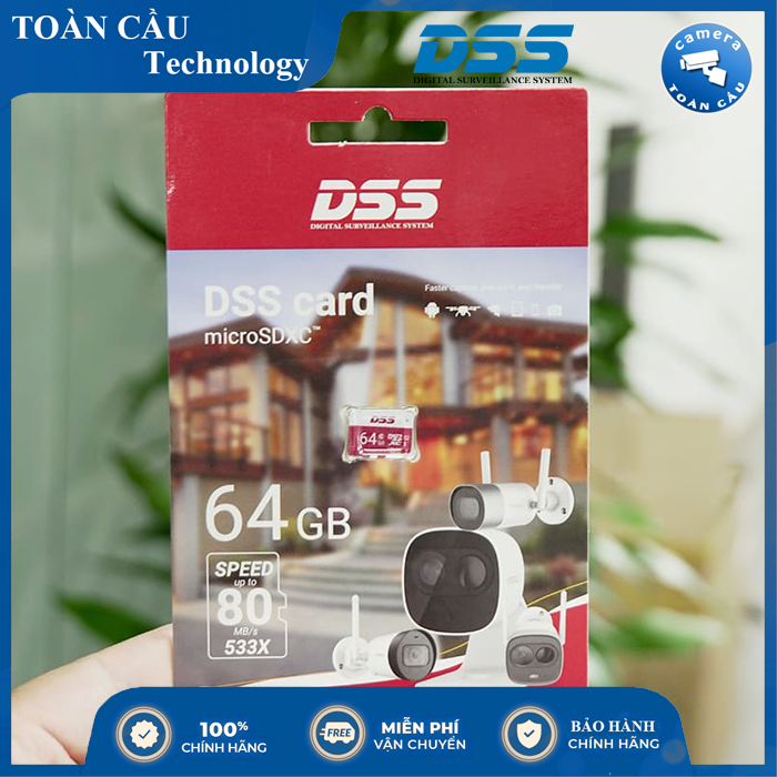 [100% CHÍNH HÃNG] Thẻ nhớ 64gb DAHUA DSS - Tốc Độ Đọc Class 10 - Camera Toàn Cầu