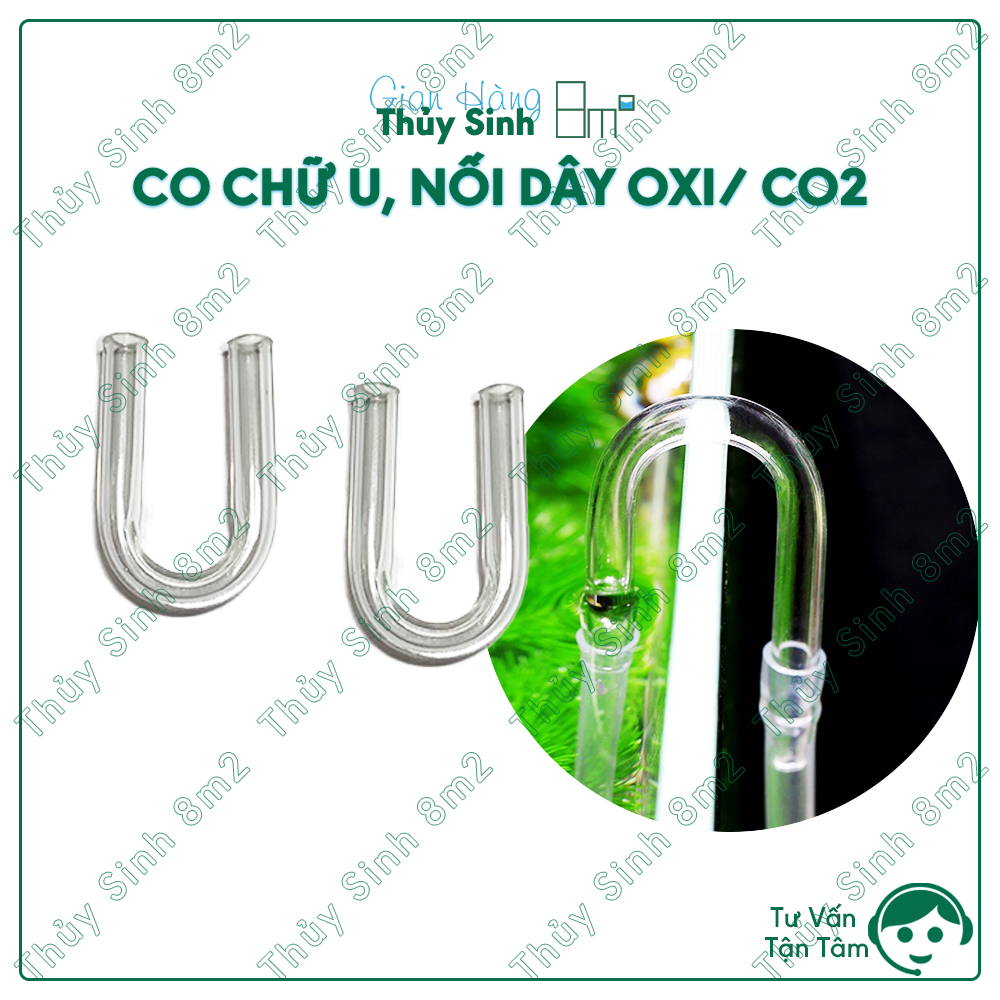 Co U Nối Dây Oxy, Co2 Chống Gập Thành Hồ | 8m2