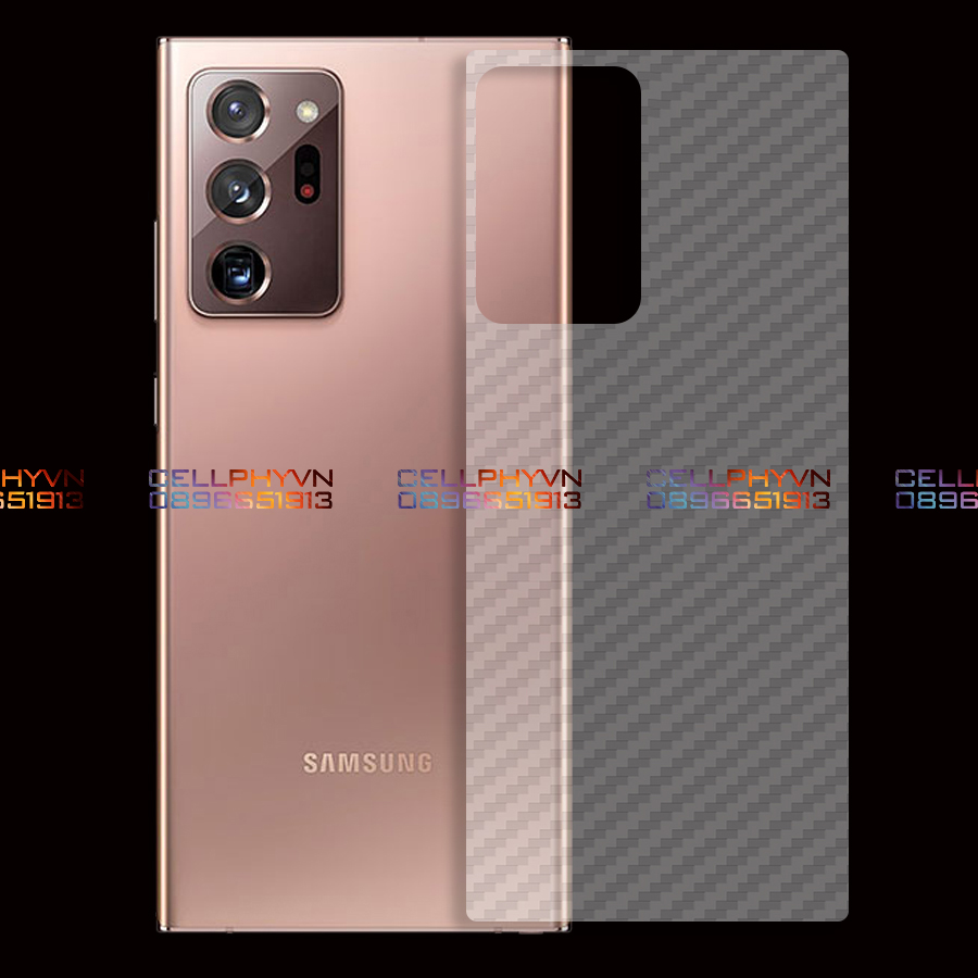 Miếng dán lưng cacbon dành cho Samsung Galaxy Note 20 / Note 20 5G / Note 20 Ultra / Note 20 Ultra 5G