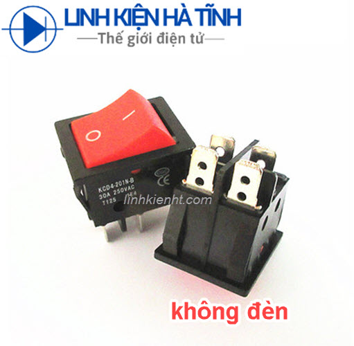 4 Pieces of 30A Kcd4 Welding Machine Switches with Lights, Without Lights, 4 Pins