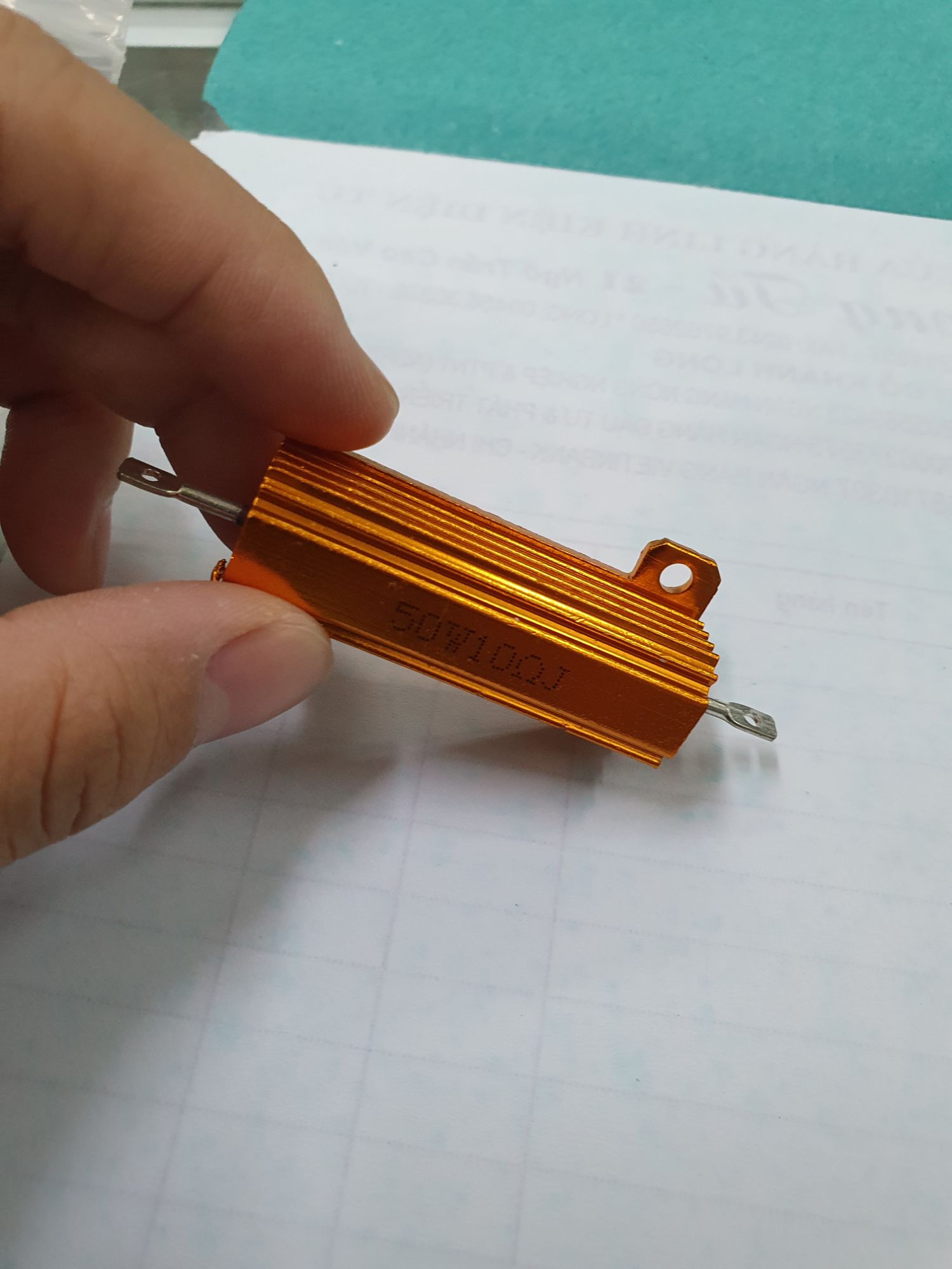 trở nhôm 10 ôm 50w