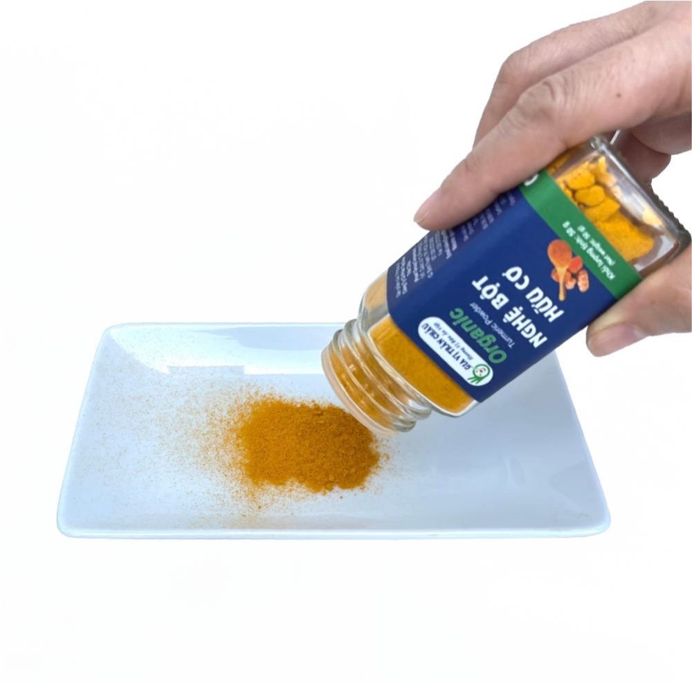 Nghệ bột hữu cơ Trân Châu hũ 45g