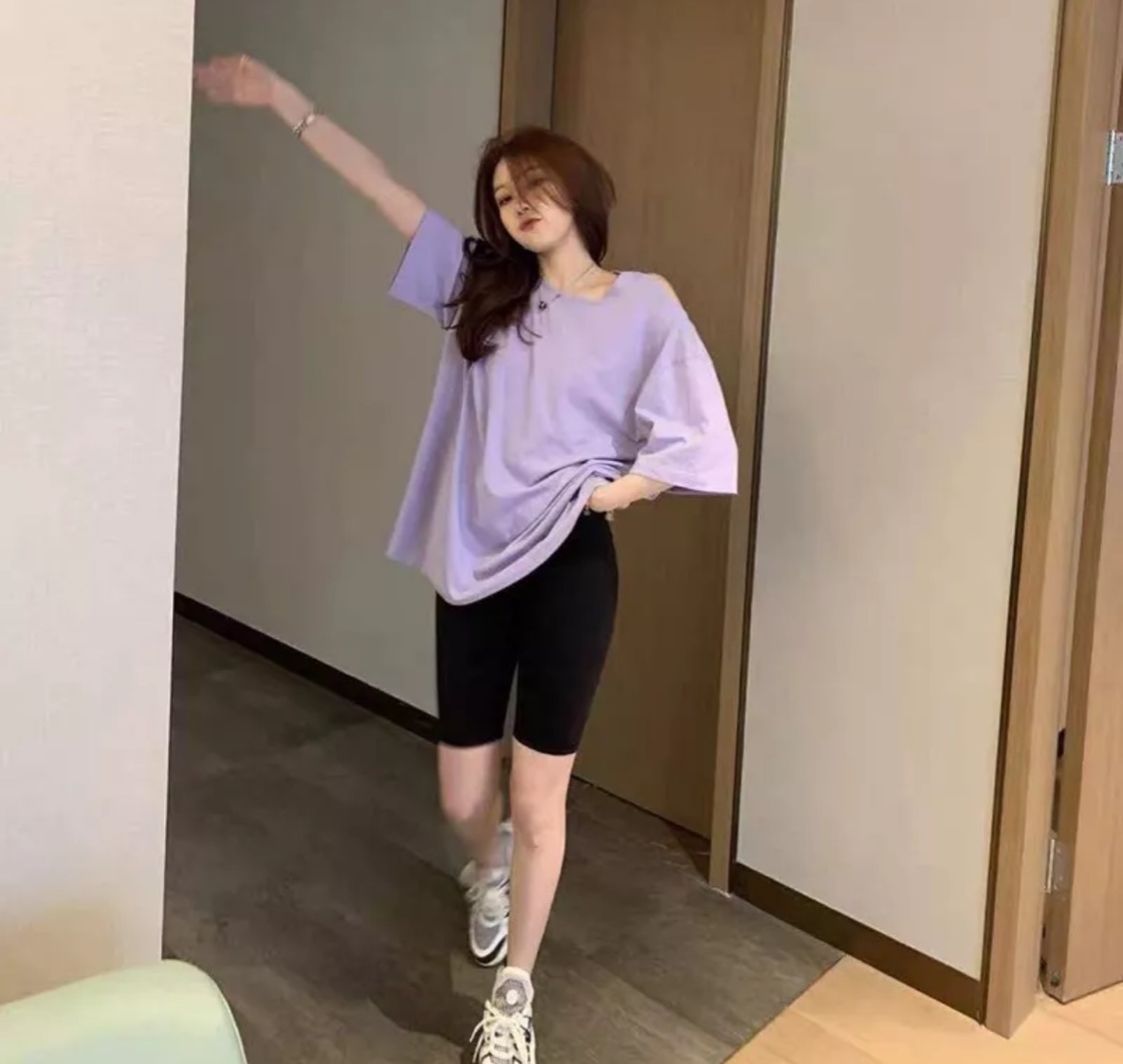 Quần Legging lửng chất thun thái