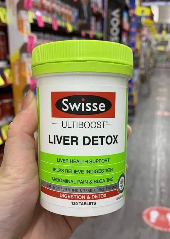 Gan Swisse Liver Detox 120 viên Úc