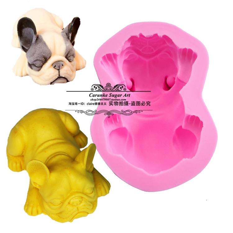 Vibrato Chó Shar PEI Kem Bộ Tạo Khuôn Hình 3D Nổi Danh Trên Mạng Lập Thể Chó Bộ Tạo Khuôn Hình Bánh Mousse Silicone Bộ Tạo Khuôn Hình Nướng Bộ Tạo Khuôn Hình