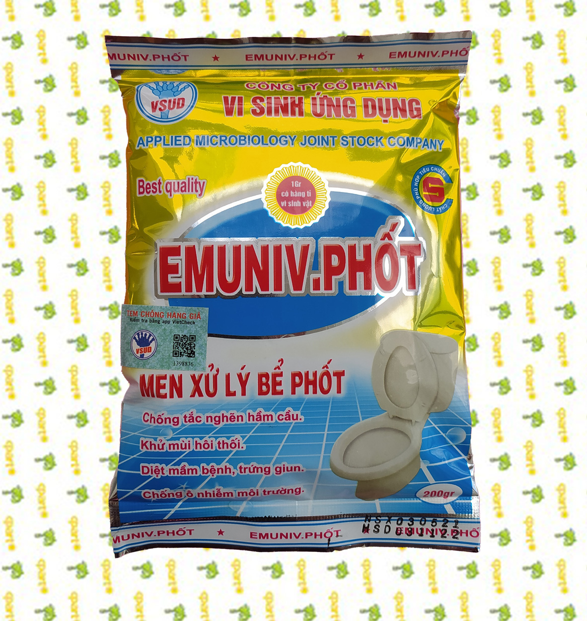 Emuniv phốt - men vi sinh bể phốt, hầm cầu