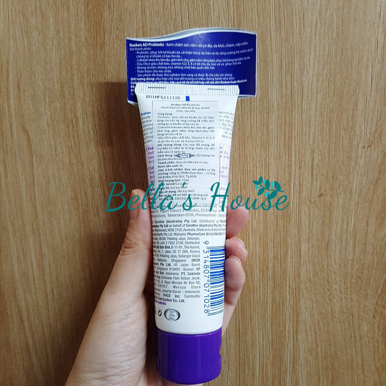 HCM [ TEM CÔNG TY] Chăm Sóc Da Khô, Chàm, Vảy Nến - ROSKEN AD Probiotic  75mL & 400mL