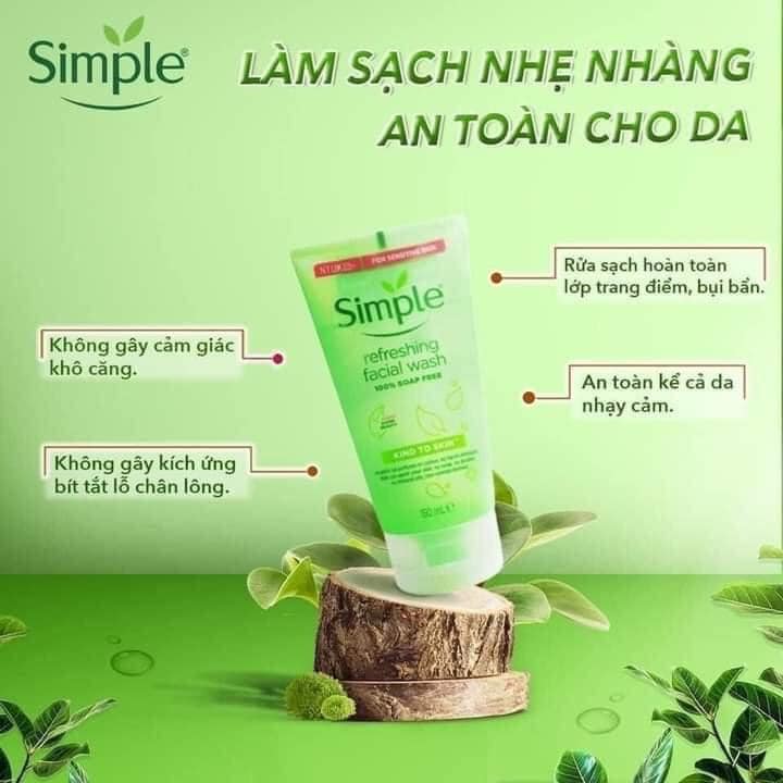 Sữa Rửa Mặt Simple Dưỡng Ẩm 150ml