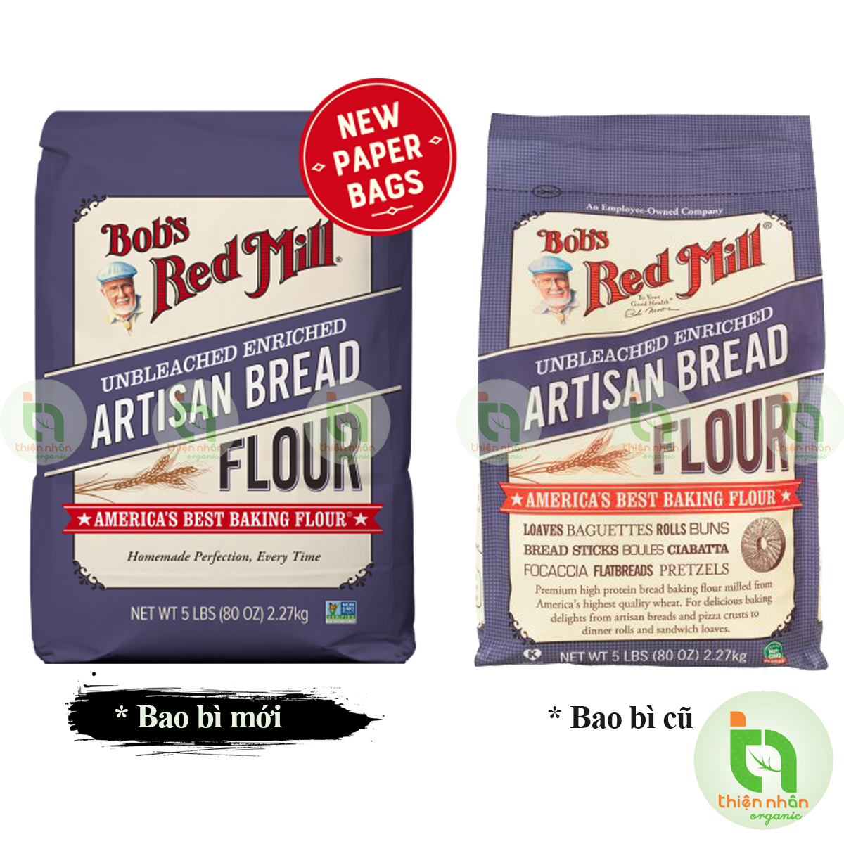 Bột làm bánh mì Artisan Bob's Red Mill 2.27kg - Artisan Bread Flour