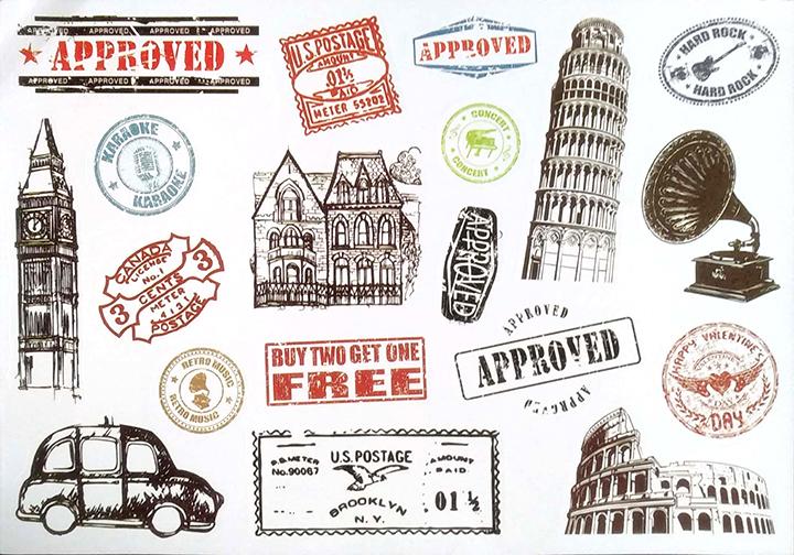 Tấm sticker dán approved