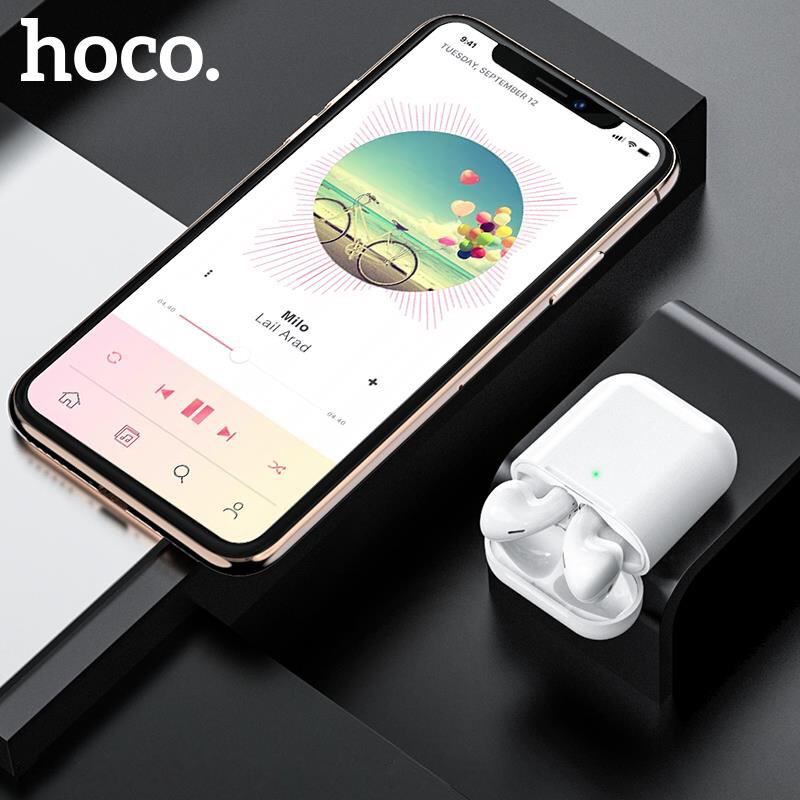 Tai nghe truewireless Hoco ES39 định vị tai nghe đỗi tên thiết bị nghe nhạc liên tục trong 3.5 giờ công nghệ Bluetooth 5.0 sạc không dây