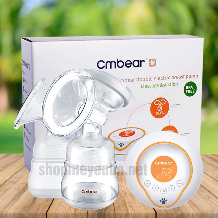 [ Tặng 20 túi trữ sữa ]Máy hút sữa điện đôi Cmbear ZRX-0706