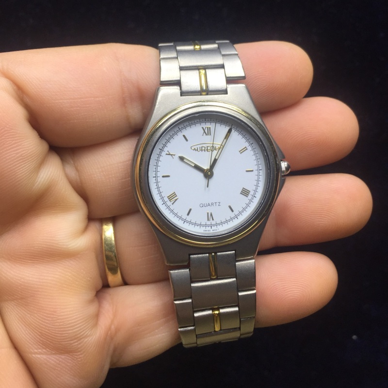 [HCM]Đồng hồ Si Nam Nữ Titanium hiệu Aureole Thụy Sĩ????