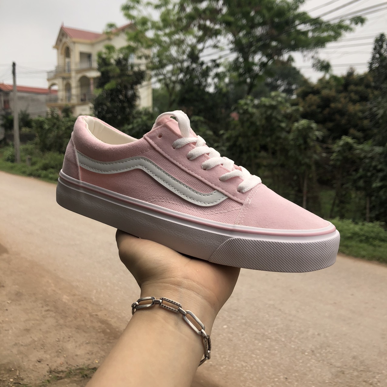 Giày Vans Tao Bao Hồng Full Box