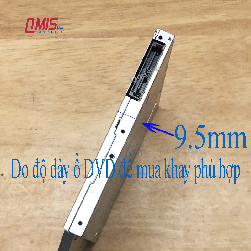 Lắp Ổ cứng HDD SDD 2.5 Inch vào khay DVD CD laptop - Caddy Bay - Box ổ cứng
