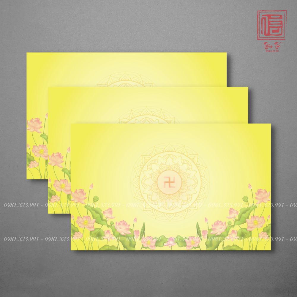 100 tờ Giấy in sớ liên hoa chữ Vạn