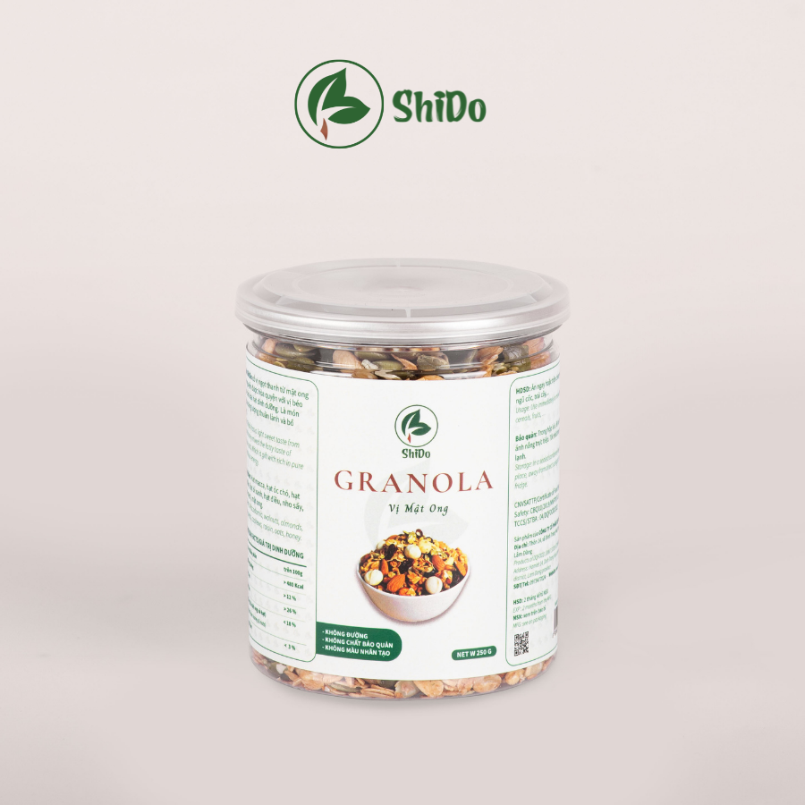 Hạt Granola siêu hạt ShiDo vị mật ong Granola cao cấp