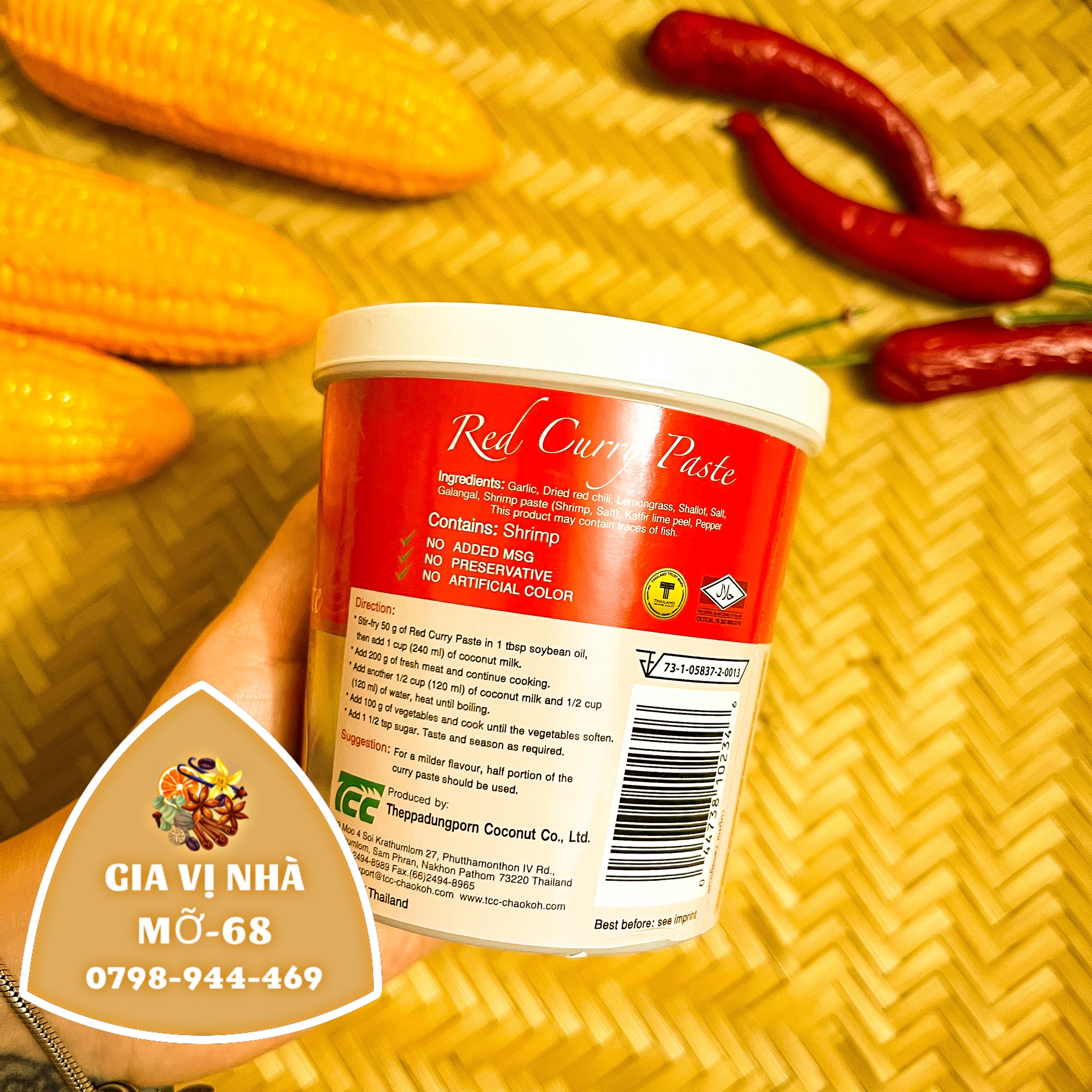 GIA VỊ CARI ĐỎ HIỆU MAE PLOY - HỦ 400GR