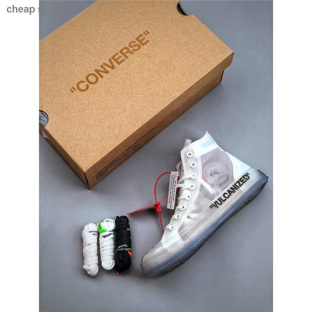 OFF WHITE x Converse Chuck 1970s  transparent high-top sneakers |  