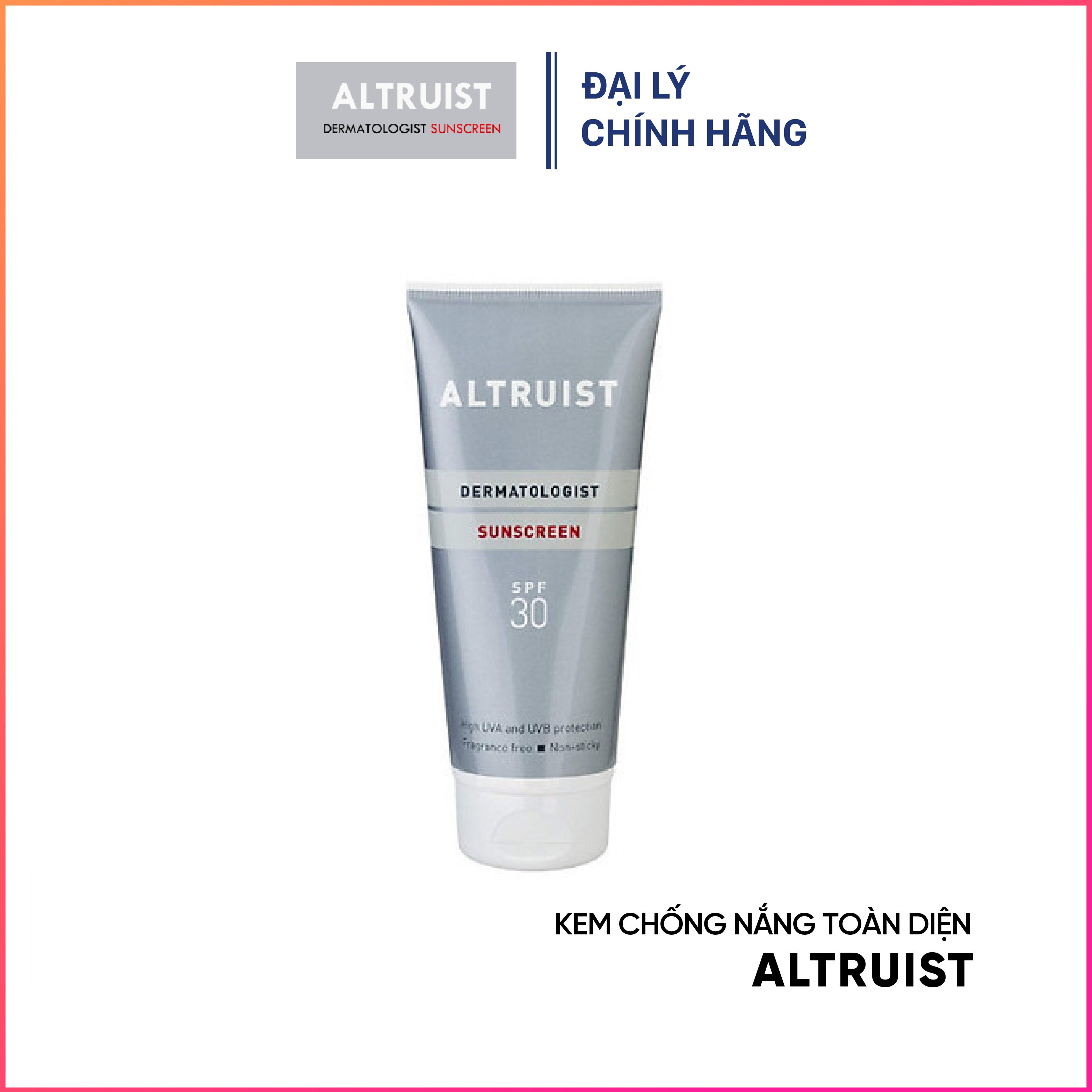 Kem chống nắng cho da nhạy cảm Altruist Dermatologist SunscreenSPF 30 200ml(kem)