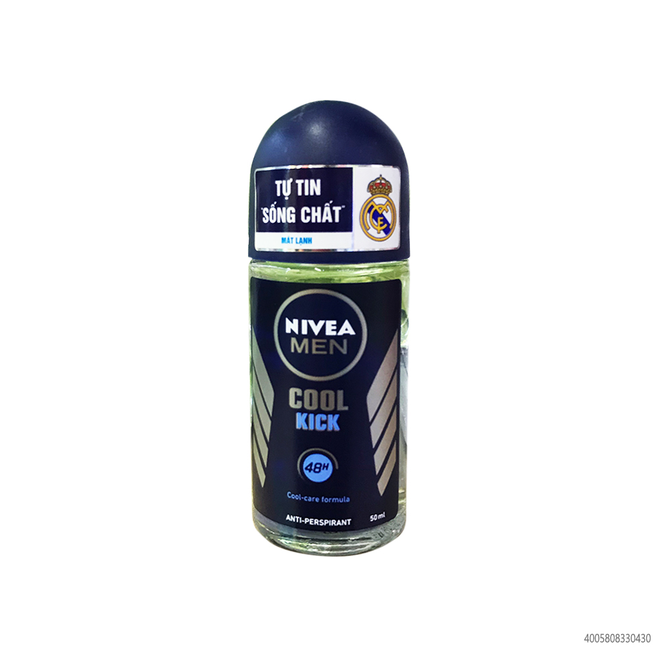 Lăn Khử Mùi Nivea Men Cool Kick 50ml Thái Lan