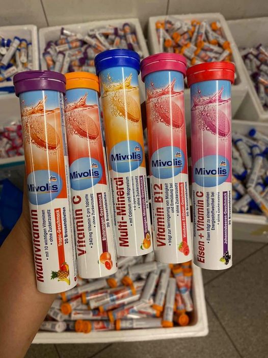 Viên sủi Mivolis Hàng Đức ống 20 viên