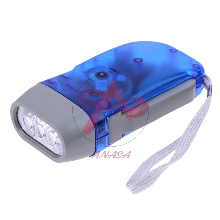 Đèn pin sạc tự động bằng bóp tay siêu sáng