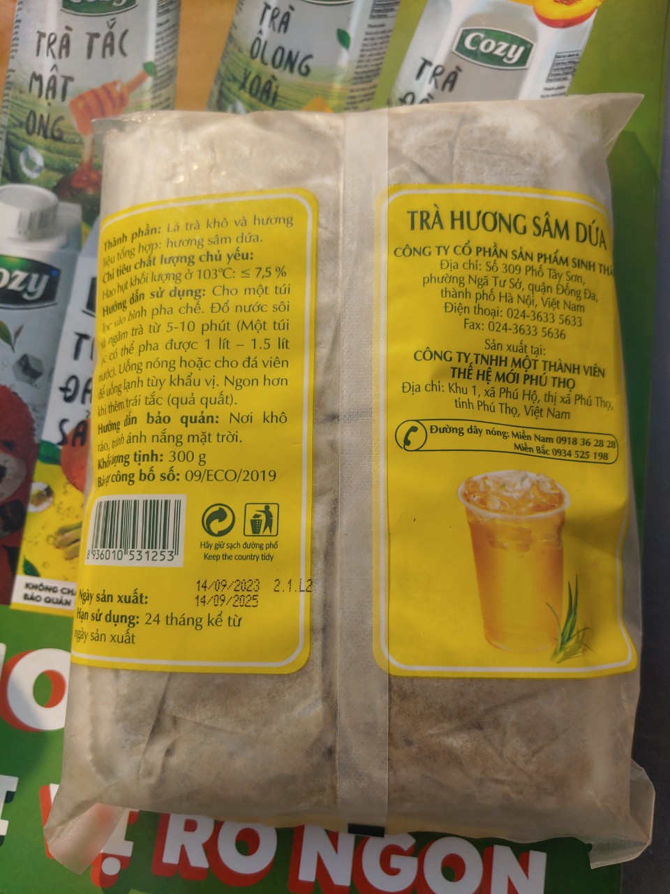 Pineapple ginseng tea (Tam Ma) bag 300gr/500gr