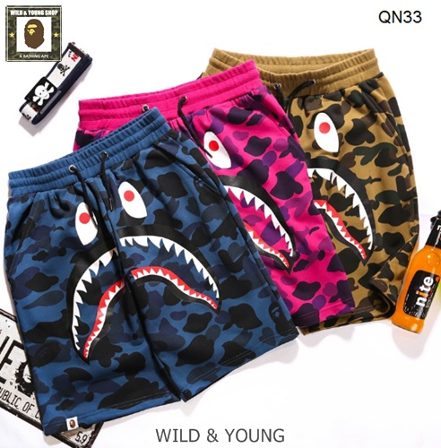 space camo bape shorts