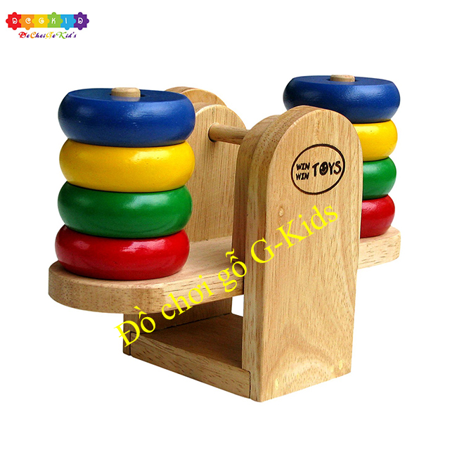 Đồ chơi gỗ cân bập bênh hãng Winwintoys