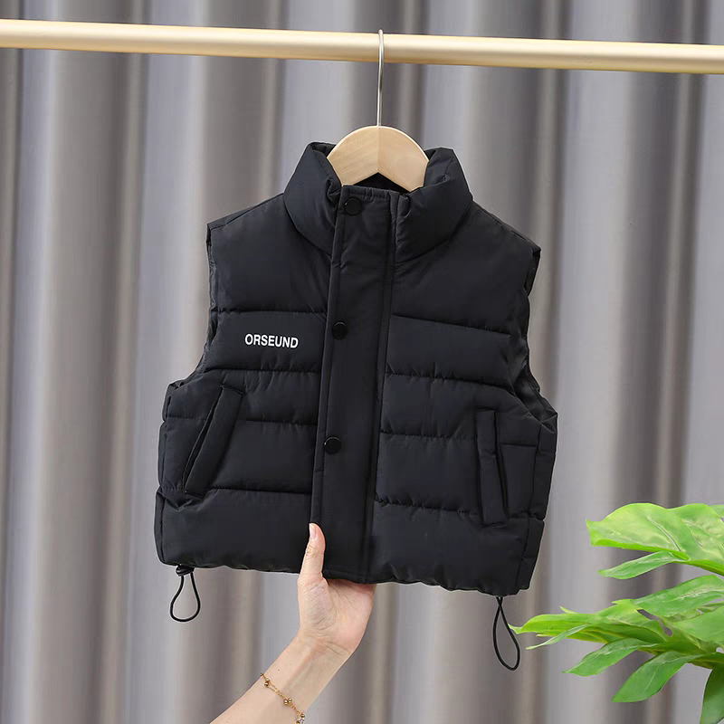 Áo phao gile trẻ em dành cho bé trai bé gái 8-20kg Chất liệu nhẹ, ấm áp hàng may kỹ phao GILE