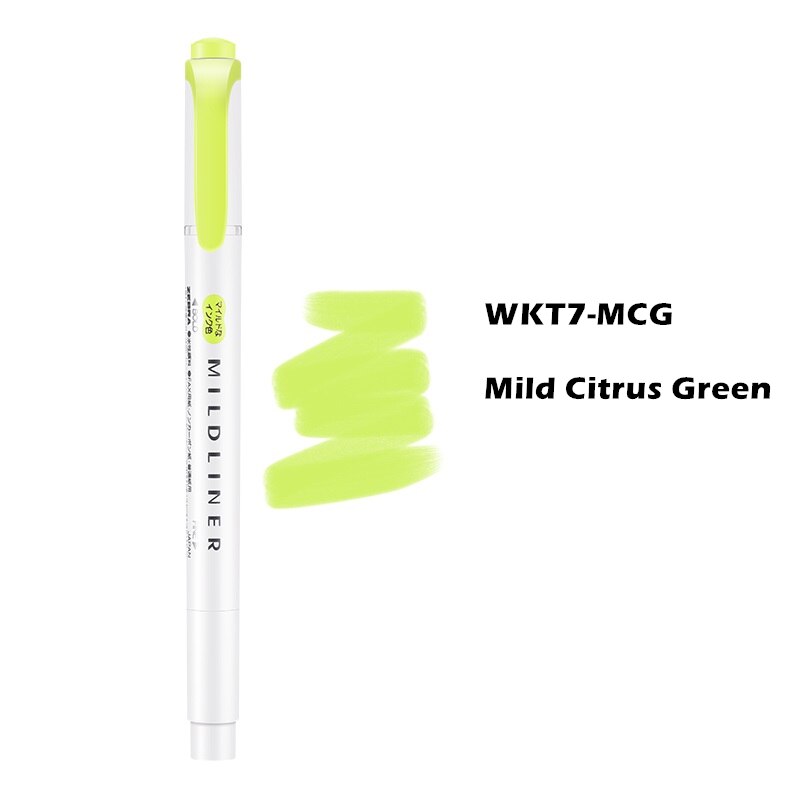 Zebra Mildliner Brush Mild Green