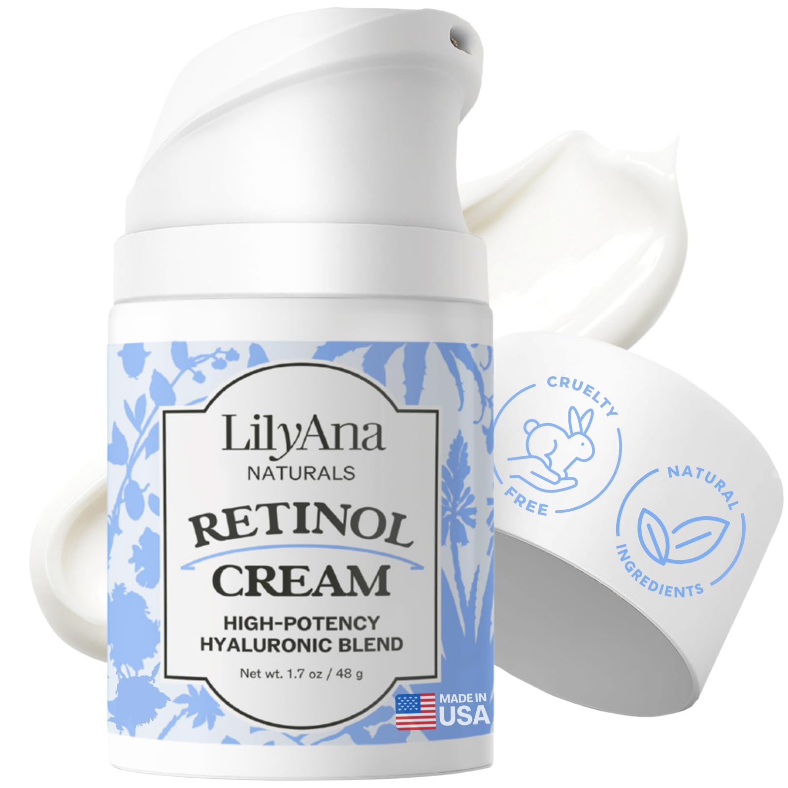 LilyAna Naturals Eye Cream - Kem mắt giảm bọng mắt quầng thâm, chăm sóc da chống lão hóa tự nhiên 48g