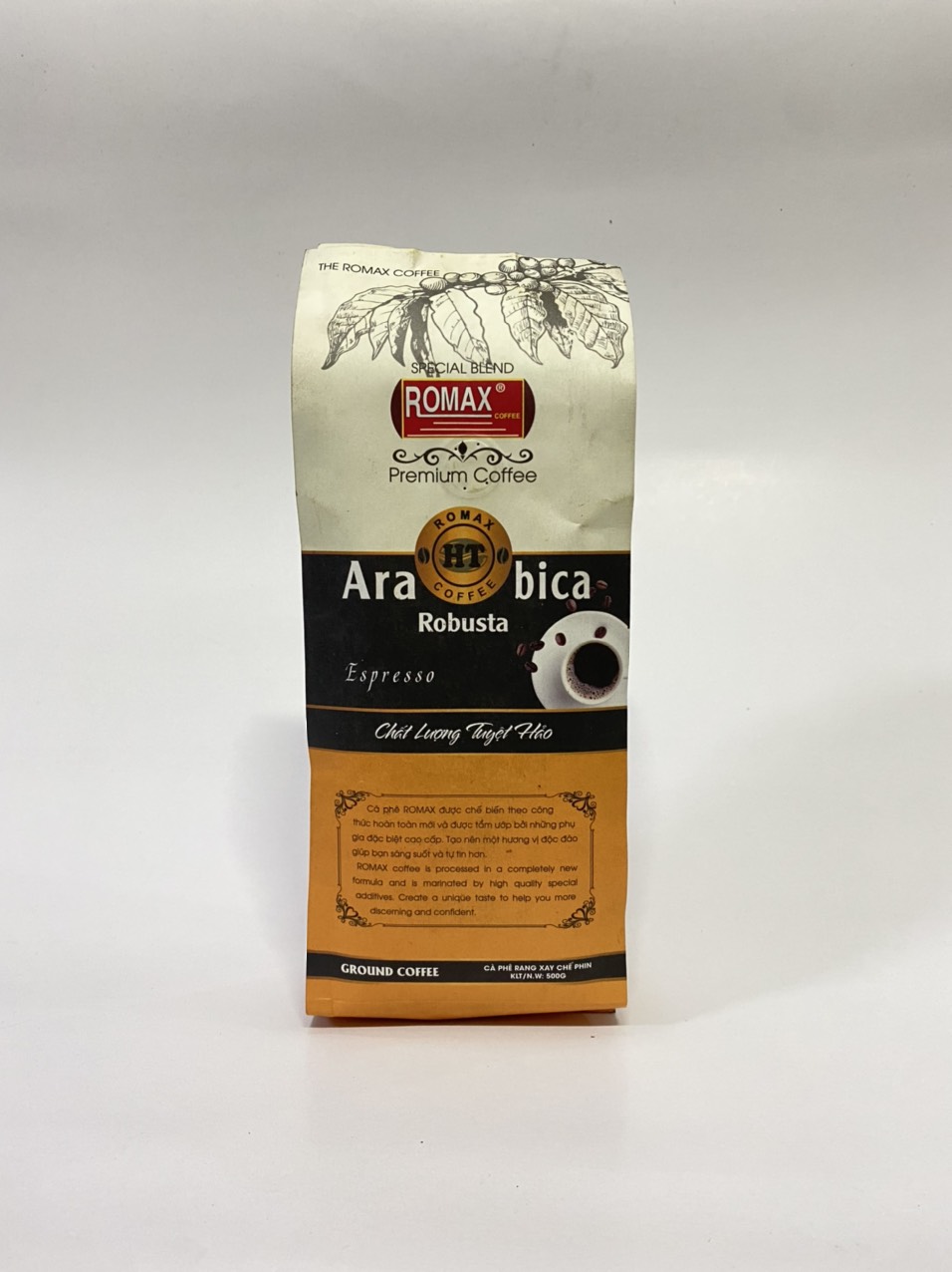 Cà phê rang xay ROMAX HT Arabica Robusta Espresso - Romax Coffee