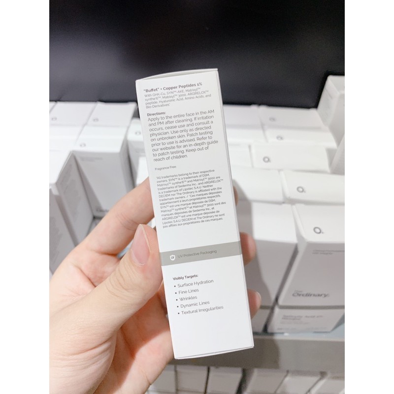 [HCM]Tinh chất chống lão hóa The Ordinary - “Buffet” + Copper Peptides 1% ( 30mL )