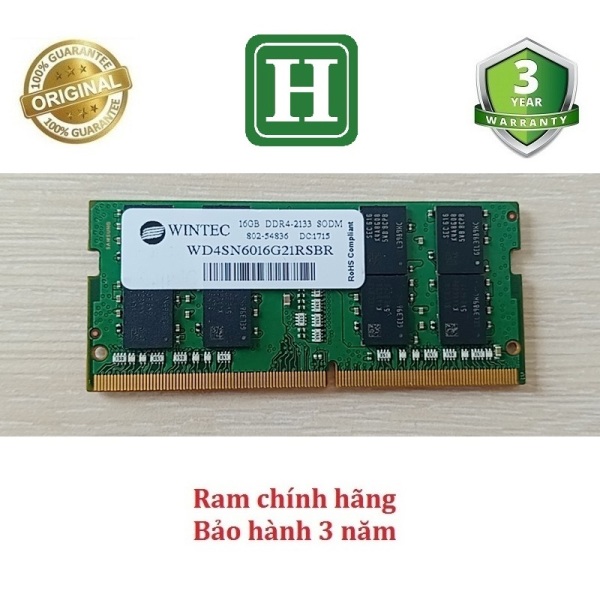 Bảng giá Ram Laptop DDR4 16GB Bus 2133 tháo máy Bảo Hành 3 Năm Phong Vũ