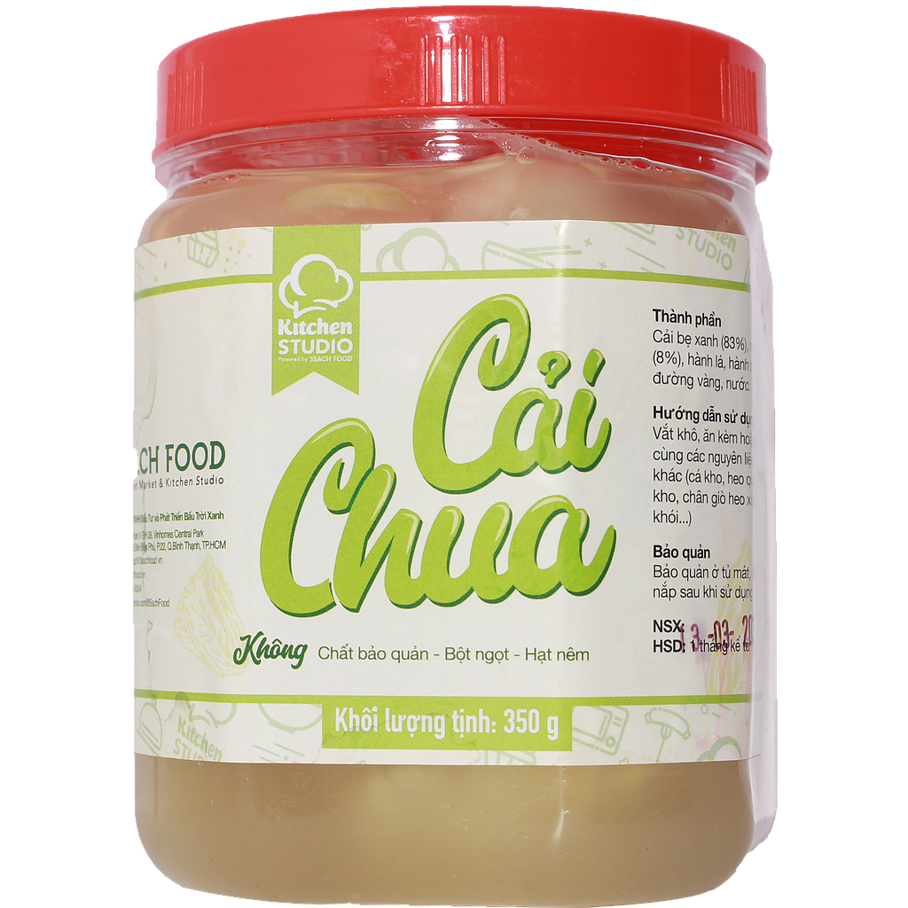 Cải Chua Muối 3Sach Kitchen - Hộp 300Gr